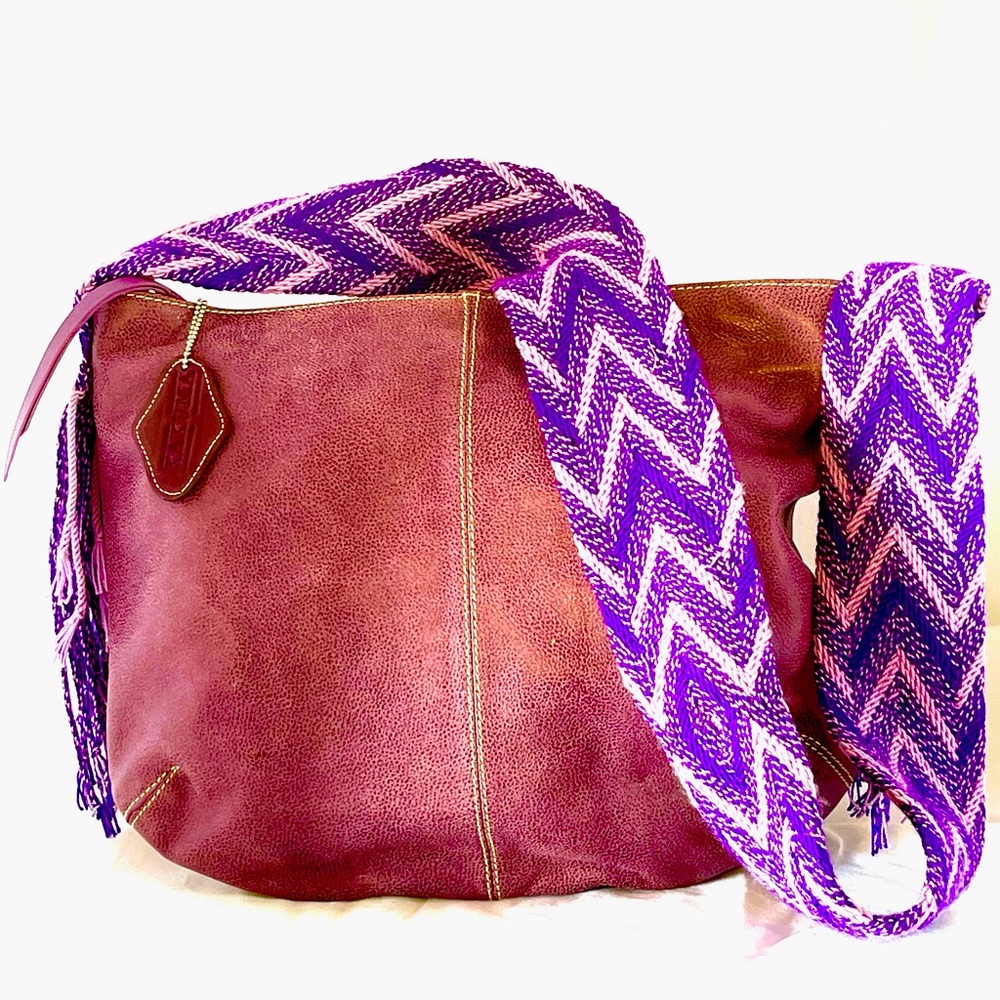 Leather bag.